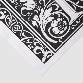 Brief Y Middeleeuws Monogram Art Nouveau Tissuepapier (Detail)