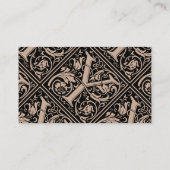 Brief Y Middeleeuws Monogram Art Nouveau Visitekaartje (Achterkant)