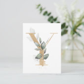 Brief Y Monogram Briefkaart (Staand voorkant)
