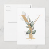 Brief Y Monogram Briefkaart (Voorkant / Achterkant)