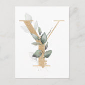 Brief Y Monogram Briefkaart (Voorkant)