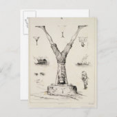 Brief Y van een alfabet-primer Briefkaart (Voorkant / Achterkant)