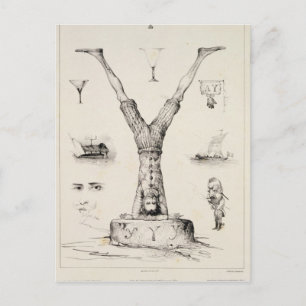 Brief Y van een alfabet-primer Briefkaart