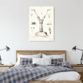 Brief Y van een alfabet-primer Canvas Afdruk (Insitu (Slaapkamer))