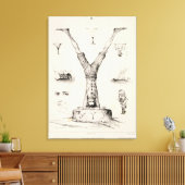 Brief Y van een alfabet-primer Canvas Afdruk (Insitu (Woonkamer))