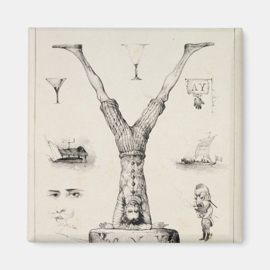 Brief Y van een alfabet-primer Magneet (Voorkant)