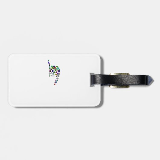 Brief "YOD" Bagagelabel (Achterkant horizontaal)