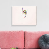 Brief "YOD" Canvas Afdruk (Insitu (Woonkamer))