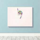 Brief "YOD" Canvas Afdruk (Insitu (Houten vloer))