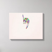 Brief "YOD" Canvas Afdruk (Voorkant)