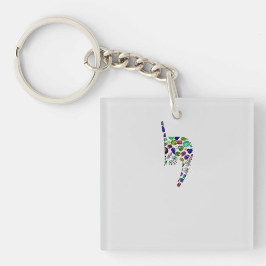 Brief "YOD" Sleutelhanger (voorkant)