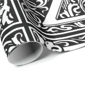 Brief Z Middeleeuws Monogram Art Nouveau Cadeaupapier (Rol Hoek)