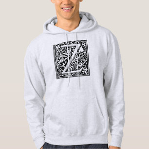 Brief Z Middeleeuws Monogram Art Nouveau Hoodie