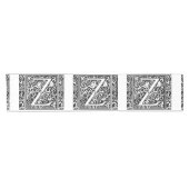 Brief Z Middeleeuws Monogram Art Nouveau Korte Tafelloper (Horizontaal)