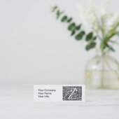 Brief Z Middeleeuws Monogram Art Nouveau Mini Visitekaartje (Staand voorkant)