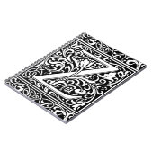 Brief Z Middeleeuws Monogram Art Nouveau Notitieboek (Linkerzijde)