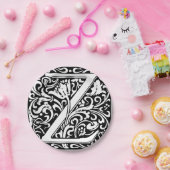 Brief Z Middeleeuws Monogram Art Nouveau Papieren Bordje (Feest)