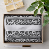 Brief Z Middeleeuws Monogram Art Nouveau Tissuepapier (Geschenk)