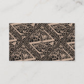 Brief Z Middeleeuws Monogram Art Nouveau Visitekaartje (Achterkant)