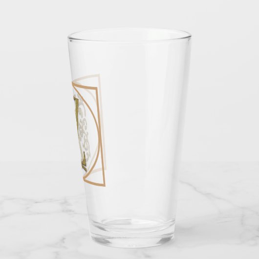 BRIEF Z MONOGRAM Beauful Wedding New Home Gift Glas (Links)
