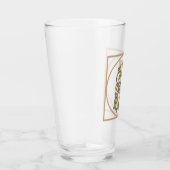 BRIEF Z MONOGRAM Beauful Wedding New Home Gift Glas (Rechts)