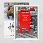 Briefbus voor Kerstman Feestdagenkaart (Voorkant / Achterkant)