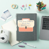 Briefcase Breng uw kind naar de werkdag 2025 Sticker (iPad Cover)