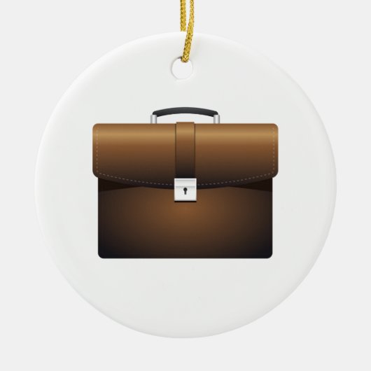 Briefcase Keramisch Ornament (Voorkant)