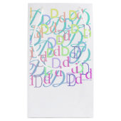 Briefconfetti "D" Klein Cadeauzakje (Achterkant)
