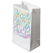 Briefconfetti "D" Klein Cadeauzakje (Achterkant Gekanteld)