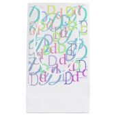 Briefconfetti "D" Klein Cadeauzakje (Voorkant)