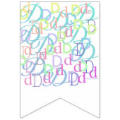 Briefconfetti "D" Vlaggetjes (Eerste vlag)