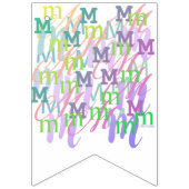 Briefconfetti "M" Vlaggetjes (Eerste vlag)