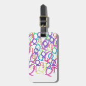 Briefconfetti "Q" Bagagelabel (Voorkant verticaal)