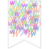 Briefconfetti "W" Vlaggetjes (Derde vlag)