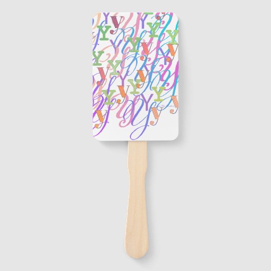 Briefconfetti "Y" Handwaaier (Voorkant)