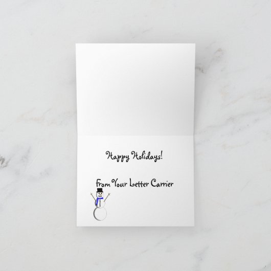 Briefdrager "Bedankt" Notecards Bedankkaart (Binnen)