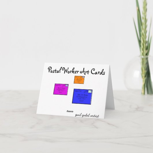 Briefdrager "Bedankt" Notecards Bedankkaart (Achterkant)