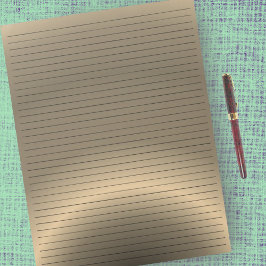 Briefformaat 8,5 x 11-inch college gerolde Bronze  Notitieblok