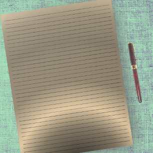 Briefformaat 8,5 x 11-inch college gerolde Bronze  Notitieblok