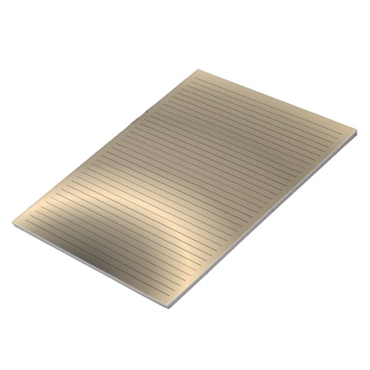 Briefformaat 8,5 x 11-inch college gerolde Bronze  Notitieblok (Schuin)