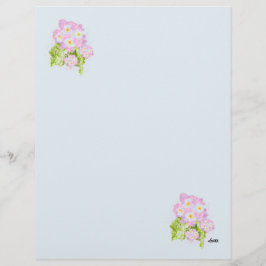Briefhoofd : Bloem Van Lantana Spaans