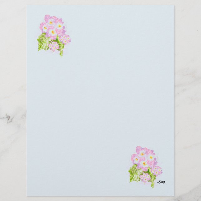 Briefhoofd : Bloem Van Lantana Spaans (Voorkant)