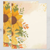 briefhoofd ,Floral briefpapier (Voorkant / Achterkant)