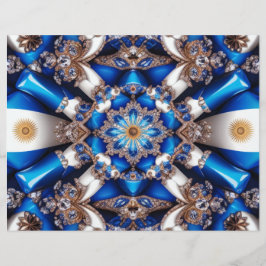 Briefhoofd met Argentijnse kleuren Design