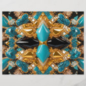 Briefhoofd met Bahamas kleuren ontwerp (Voorkant)