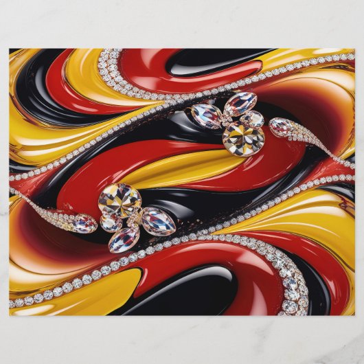 Briefhoofd met Belgische kleuren Design (Voorkant)