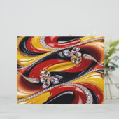 Briefhoofd met Belgische kleuren Design (Staand voorkant)