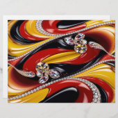 Briefhoofd met Belgische kleuren Design (Voorkant / Achterkant)