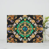 Briefhoofd met Braziliaanse Kleuren Ontwerp (Staand voorkant)